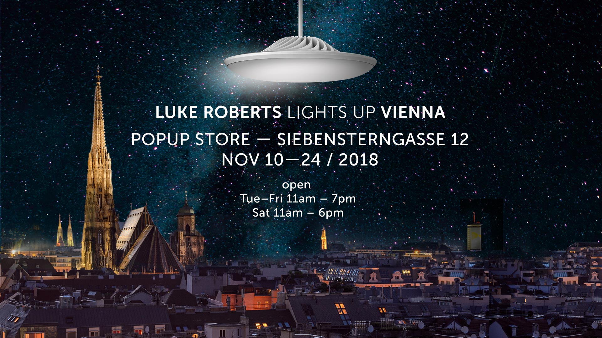 New Luke Roberts Pop-Up Store at Sneak In Vienna – Luke Roberts Lighting